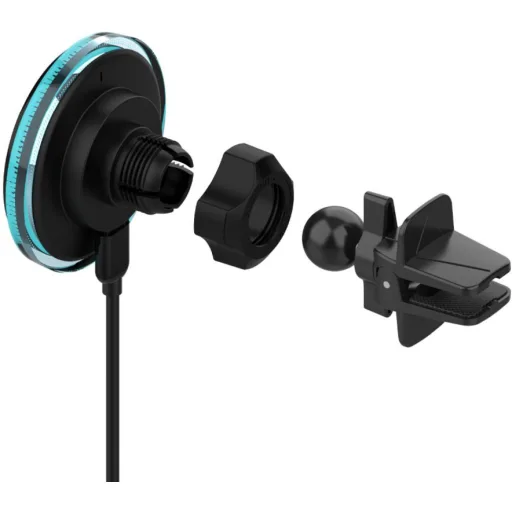 Imagen 4 de Cargador inalambrico magnetico para auto CX1 Adam Elements Negro