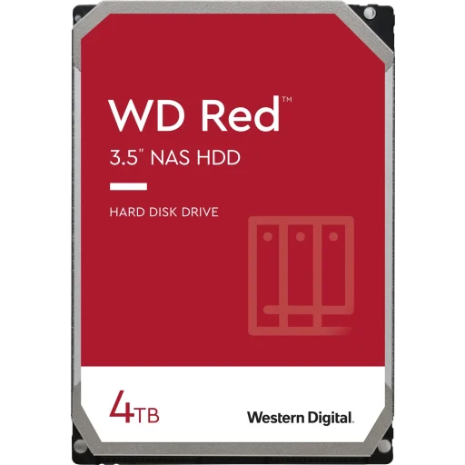 Imagen 0 de Disco Duro Western Digital Red 4TB 3.5" 5400RPM SATA 6 GB/s 256 MB p/ NAS