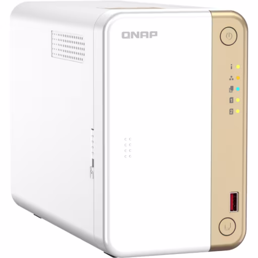 Imagen 5 de NAS QNAP TS-262, Celeron N4505 RAM hasta 4GB LAN 2*USB2.0 2*USB3.2 Torre
