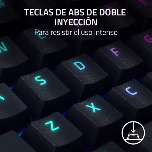 Imagen 2 de Teclado Gamer Alámbrico Razer BlackWidow V4 X, Chroma RGB Mecánico Español