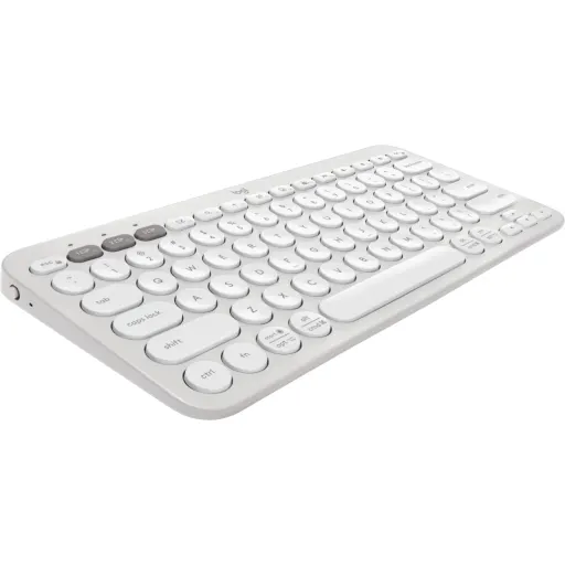 Imagen 1 de Teclado Inalámbrico Logitech Pebble Keys 2 K380S, Bluetooth Dongle USB Esp Blanc