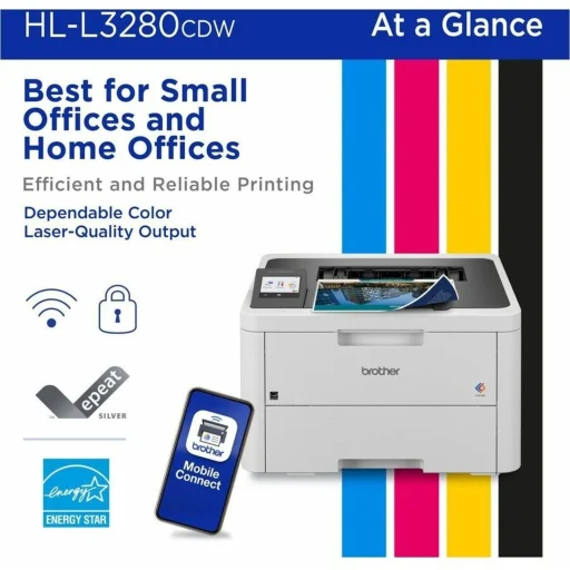 Imagen 1 de Impresora Brother HL-L3280CDW, Láser Color Wi-Fi USB Dúplex Color 27ppm