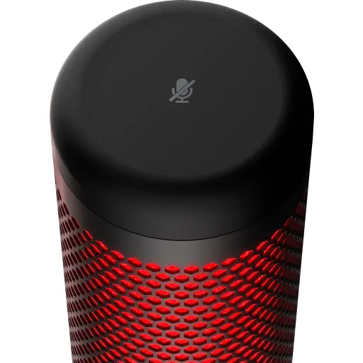 Imagen 4 de Micrófono Gamer Alámbrco HyperX QuadCast, c/Base Calbeado Stereo Negro Rojo