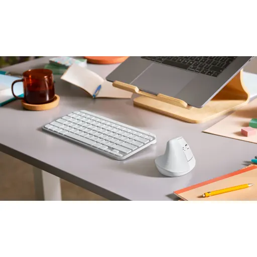Imagen 5 de Mouse Ergonónico Inalámbrico Logitech Lift Vertical 4000DPI 6Btns BT Rosado