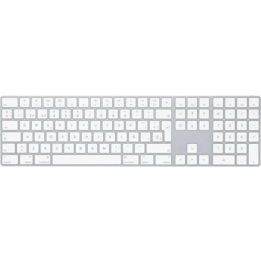 Imagen 0 de Teclado inalámbrico Apple Magic Español, Pad Numérico, Color Silver MQ052E/A 