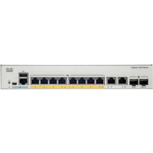 Imagen 1 de Switch Cisco Catalyst 1000 4 x 10/100/1000 PoE+ 4x10/100/1000 + 2x gigabit SFP