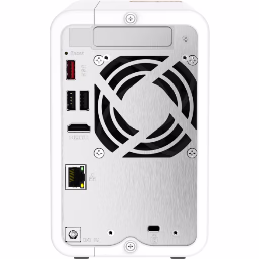 Imagen 7 de NAS QNAP TS-262, Celeron N4505 RAM hasta 4GB LAN 2*USB2.0 2*USB3.2 Torre