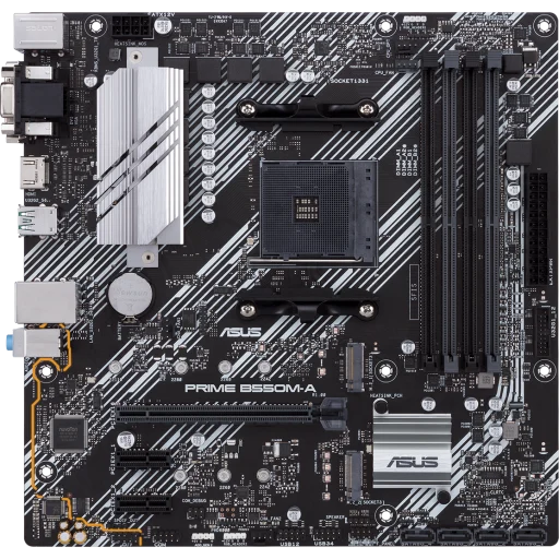 Imagen 7 de Tarjeta Madre Asus PRIME B550M-A/CSM AMD AM4 4*DDR4 LAN 2*M.2 DVI HDMI VGA mATX