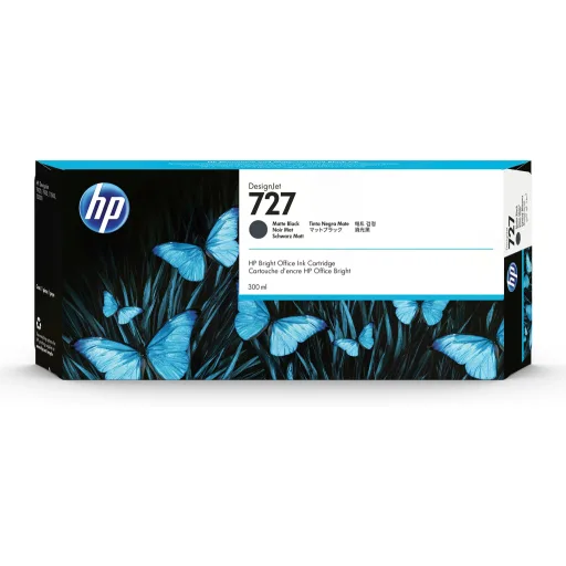 Imagen 1 de Cartridge de Tinta HP Ink Cardridge HP 727 Matte Black 300ML 