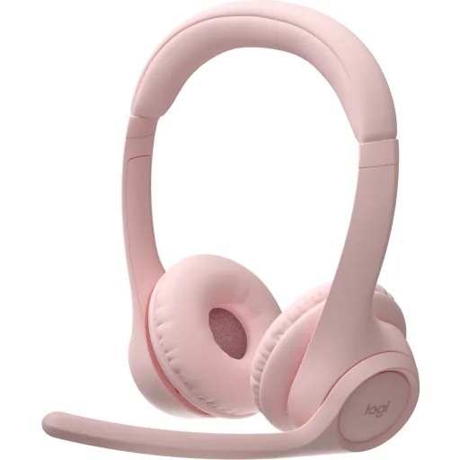 image of a Audífonos Inalámbricos Logitech Zone 300, Over-Ear Bluetooth ion litio Rosados