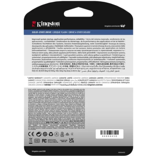 Imagen 2 de Unidad SSD Kingston DC600M 3.84TB 2.5" 7mm SATA 3.0 6Gbps Lec560MB/s Esc530MB/s