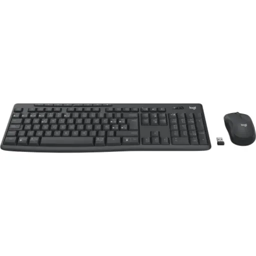 Imagen 1 de Kit Teclado Mouse Inalámbrico Logitech MK370 Bluetooth Receptor USB Color Grafit
