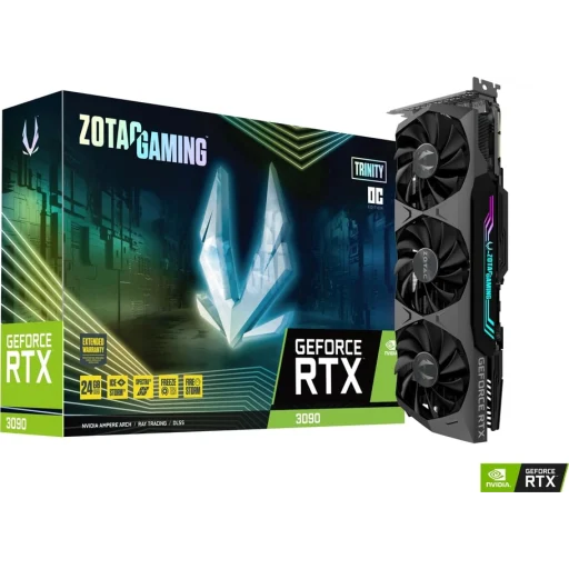 Imagen 0 de Tarjeta de Video Zotac GF-RTX 3090 TrinityOC 24GB GDDR6 3*DP 1*HDMI PCIe 2.5Slot