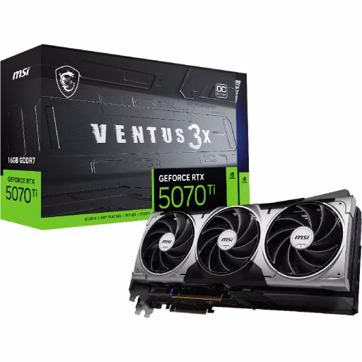 Imagen 0 de MSI GeForce RTX 5070 Ti 16G VENTUS 3X OC [G507T-16V3C]