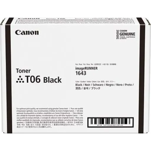 Imagen 0 de Toner Canon T06 Negro para imageRUNNER 1643i/1643iF, 20.500 Páginas
