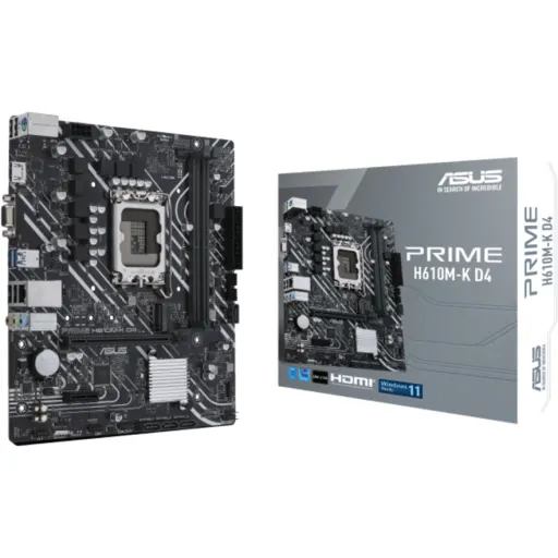 Imagen 0 de Tarjeta Madre Asus PRIME H610M-K D4 LGA1700 13°G M.2 2*DDR4 HDMI VGA PS2 USB3.2