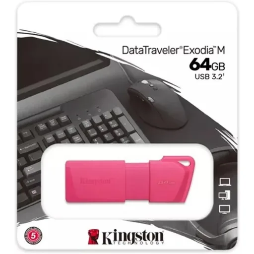 Pendrive 64GB Kingston DataTraveler Exodia, USB3.2 Gen 1 Color Rosa