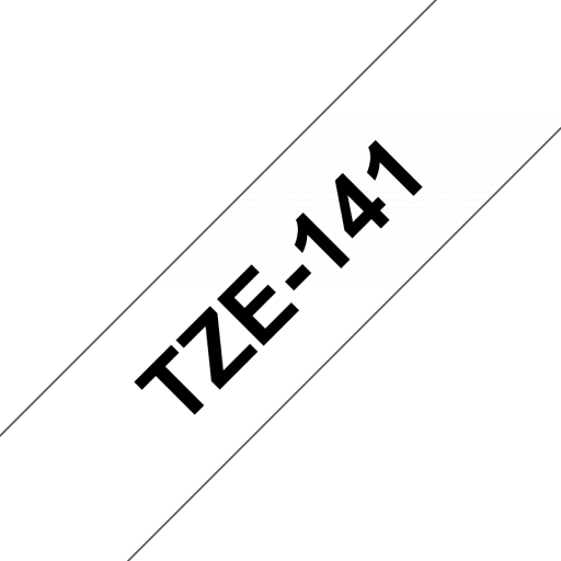 Cinta Brother TZE-141 18mm black on clear tape