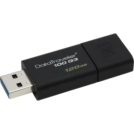 Imagen 0 de Pendrive 128GB Kingston DataTraveler 100 G3 USB 3.0 Color Negro 