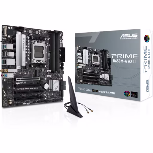 Imagen 6 de Tarjeta Madre Asus PRIME B650M-A AX II AMD AM5 WiFi BT 4*DDR5 2*M.2 8*SATA mATX