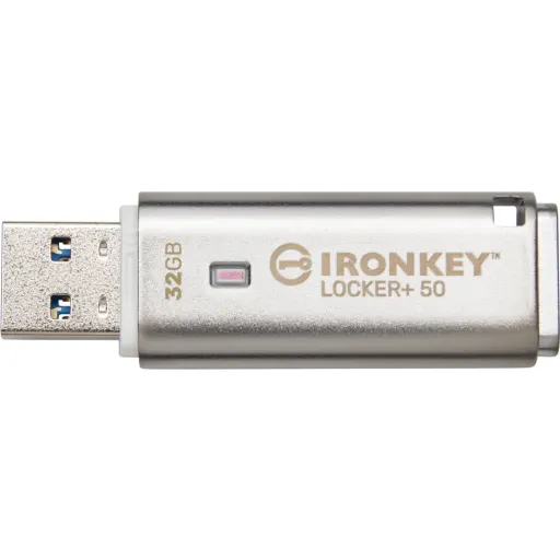 Imagen 4 de Pendrive 32GB Kingston IronKey Locker Plus 50 USB 3.2 Gen 1 Color Plata