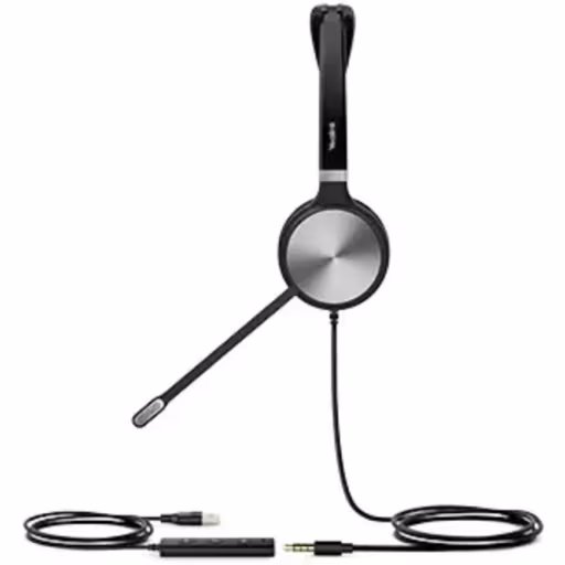 Imagen 2 de Cintillo Auricular Monoaural USB plug de 3.5mm certificado para Microsoft Teams