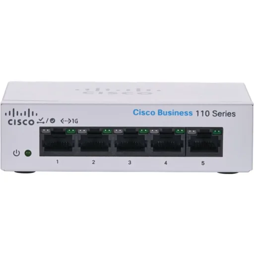 Imagen 3 de Switch Cisco Business 110-5T-D, Puerots 5x RJ-45 10/100/100 Gigabit Ethernet
