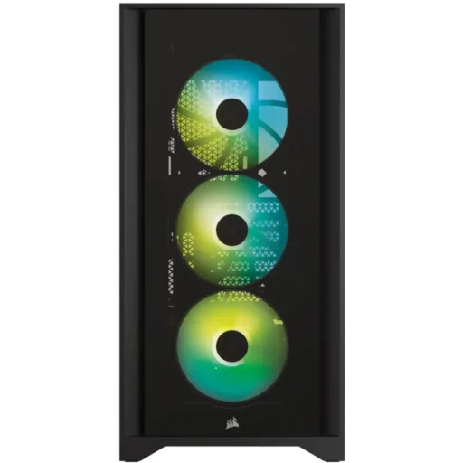 Imagen 1 de Gabinete Gamer Corsair 4000X RGB Vidrio templado USB-C 3.1 Media Torre ATX Negro