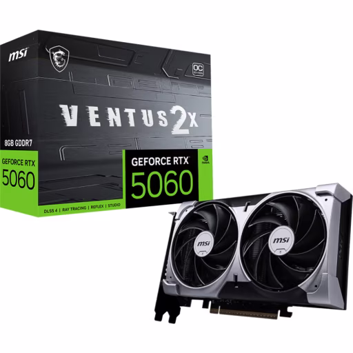 Imagen 0 de Tarjeta de Video MSI GeForce RTX 5060 8G VENTUS 2X OC 8GB GDDR7 3*DP HDMI