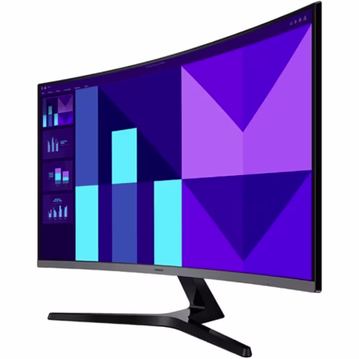 Imagen 2 de Monitor Curvo Samsung Essential Monitor S3 S39GD 32"FHD VA VGA HDMI 100Hz 4(GTG)