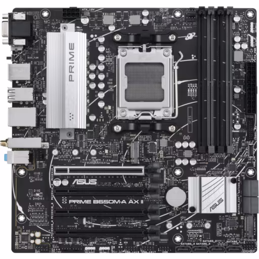 Imagen 0 de Tarjeta Madre Asus PRIME B650M-A AX II AMD AM5 WiFi BT 4*DDR5 2*M.2 8*SATA mATX