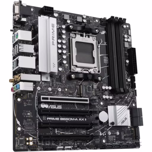 Imagen 2 de Tarjeta Madre Asus PRIME B650M-A AX II AMD AM5 WiFi BT 4*DDR5 2*M.2 8*SATA mATX