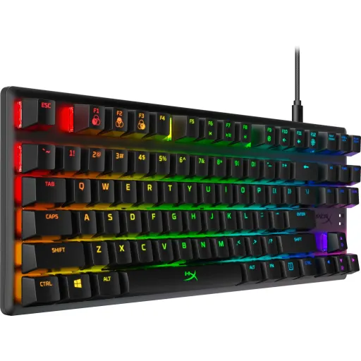 Imagen 3 de Teclado Gamer Alámbrico HyperX Alloy Origins Core RGB Switch HyperX Red RGB Negr