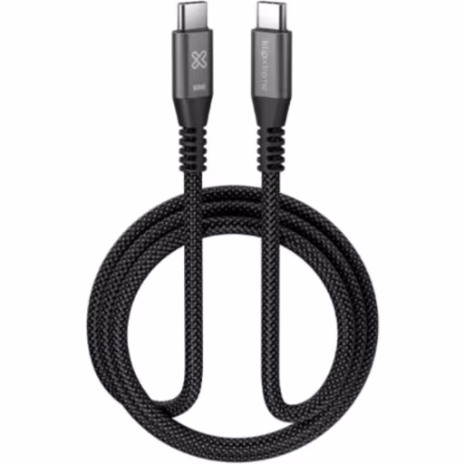 Cable USB Tipo-C M/M v2.0 24pin 1.8mt 60W Color negro - Klip Xtreme KAC-250-6FT