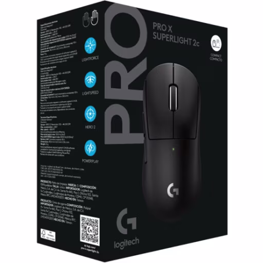 Imagen 8 de Mouse Inalámbrico Gamer Logitech Pro X SuperLigth 2C Sen Hero 2 LIGTHFORCE Negro