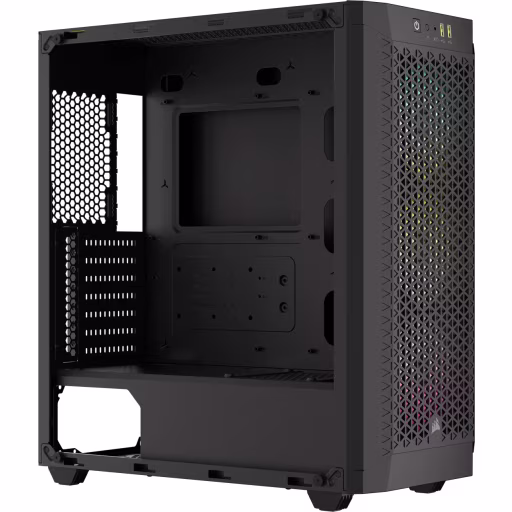 Imagen 7 de Gabinete Corsair 480T RGB 2*USB3.0 Vidrio Templado Filtro polvo ATX Negro