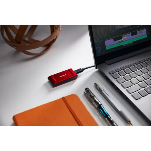Imagen 7 de Unidad SSD Externo Kingston XS1000R 2TB USB 3.2 gen2 Rojo Lec1000MBs Esc1000MBs