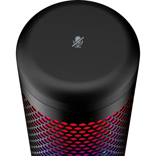 Imagen 3 de Micrófono Gamer Alámbrico HyperX QuadCast S RGB Cable 3mt USB-C Color Negro