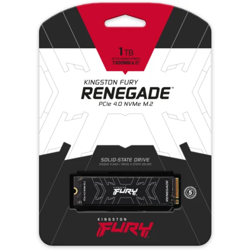 Imagen 4 de Unidad SSD Kingston FURY Renegade 1TB M.2 22*80 NVMe Lec7300MB/s Esc6000MB/s