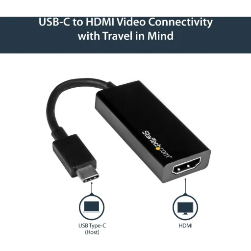 Adaptador USB C a HDMI | Shift Plus AH440 | Para Video Hasta 4k Macho a  Hembra | Advanced Series Negro