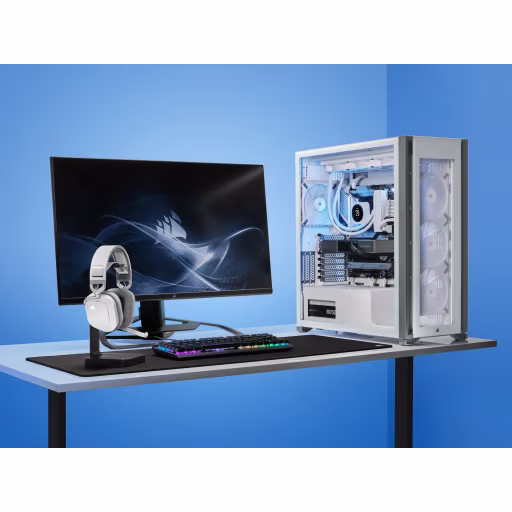 Imagen 9 de CORSAIR Gaming HS80 RGB - Auricular - tamano completo - 2,4 GHz - inalambrico - 