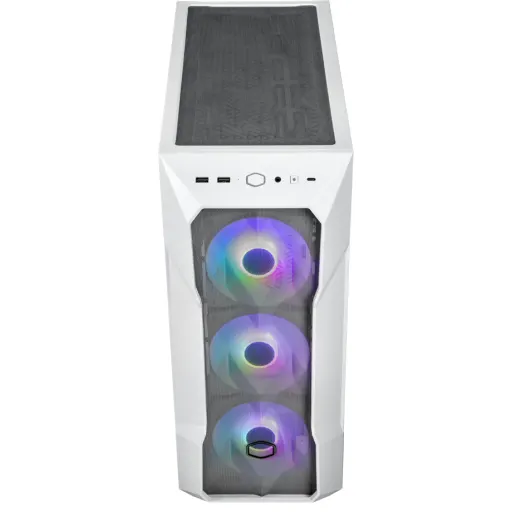 Imagen 3 de Gabinete Gamer CoolerMaster TD500 MESH V2, RGB Vidrio Temp. USB-C 2*USB3.2 Blanc