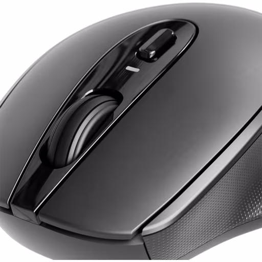 Imagen 1 de Mouse Inalámbrico KlipX KMW-410BK, Óptico 800dpi 4 Botones 2.4 GHz Negro