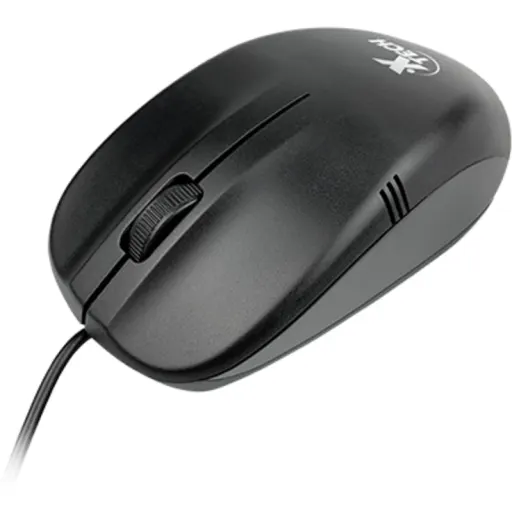 Mouse Alámbrico XTech XTM-205 USB Óptico 1000DPI 1.35mt 3D de 3 Botones Negro