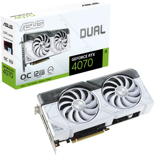 Imagen 11 de Tarjeta de Video Asus Dual GF-RTX 4070 White OC 12GB GDDR6x PCIe4.0 3*DP HDMI