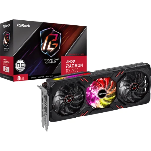 Imagen 0 de ASRock Radeon RX 7600 Phantom Gaming 8GB OC [RX7600 PG 8GO]