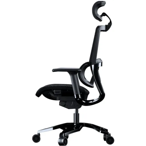 Imagen 2 de COUGAR Argo - Silla - ergonómico - reposabrazos - forma de T - inclinación - giratorio - piel PVC, malla - negro