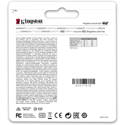 Imagen 4 de Pendrive 128GB Kingston DataTraveler Micro USB 3.2 Gen 200MB/s Metal Color Gris