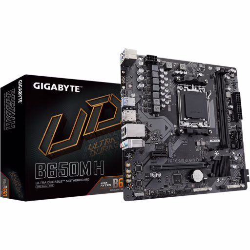 Imagen 0 de Tarjeta Madre Gigabyte B650M H Socket AMD AM5 2*DDR5  DP HDMI LAN mATX RGB