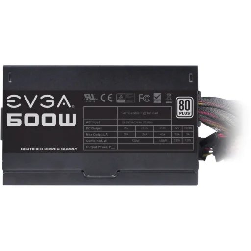 Imagen 1 de Fuente de Poder EVGA 600W 80 Plus Certificada 100-W1-0600-K1